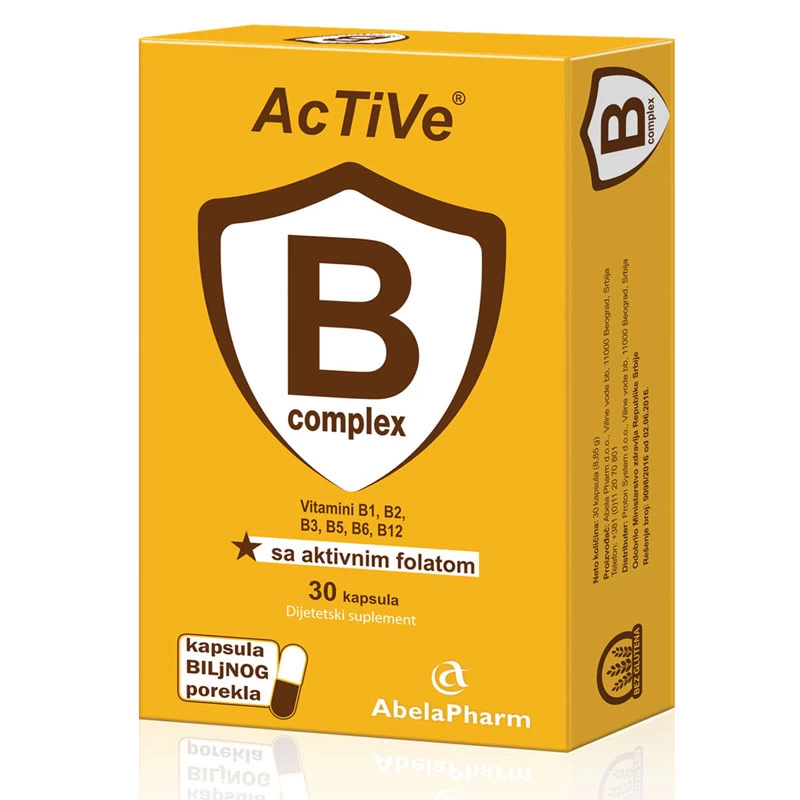 AcTiVe® B Complex sa Folatom 30 Kapsula