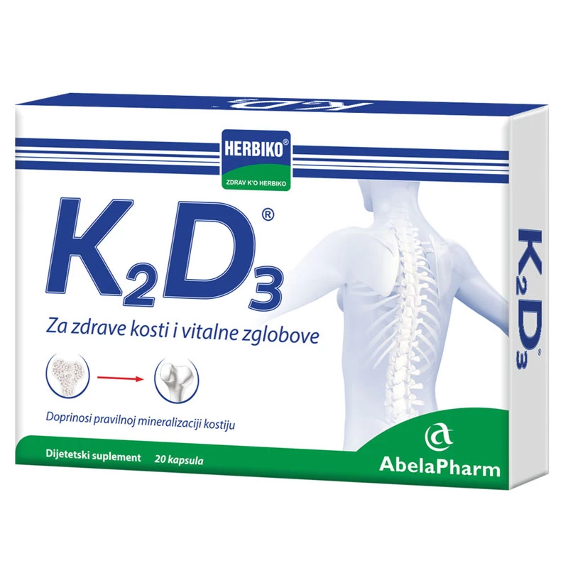 K2D3® 20 Kapsula za Sprečavanje Osteoporoze