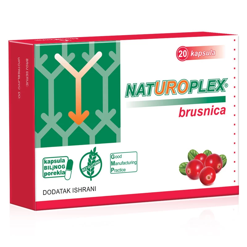 Naturoplex® Brusnica 20 Kapsula za Pomoć kod Urinarnih Infekcija