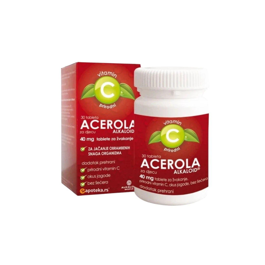 Alkaloid ACEROLA 40 mg 30 Tableta za Decu