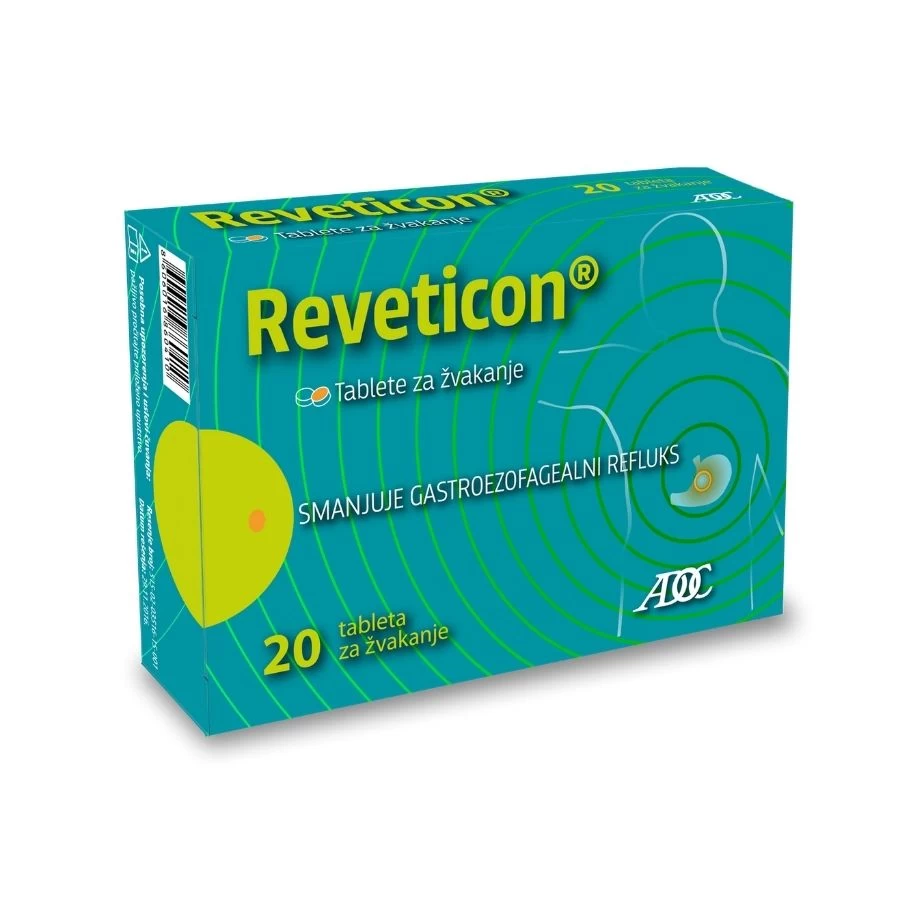  Reveticon® 20 Tableta za Žvakanje sa Alginatima