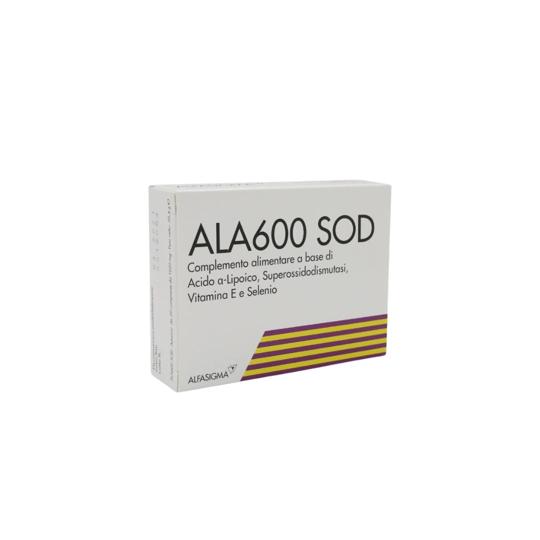 ALA600 SOD Alfa-lipoinska kiselina 600 mg 20 Film Tableta