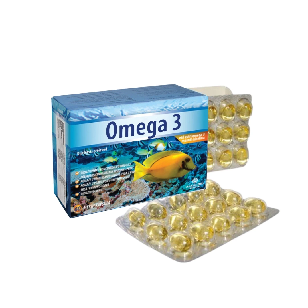 Alkaloid ALKAKAPS Omega 3 500 mg 60 Kapsula