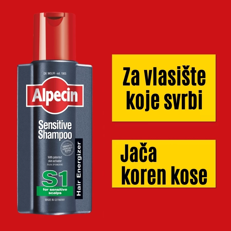 Alpecin S1 Sensitive Šampon 250 mL