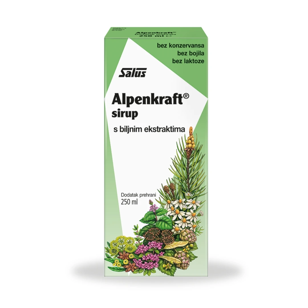 Alpenkraft® Biljni Sirup za Disajne Puteve 250 mL