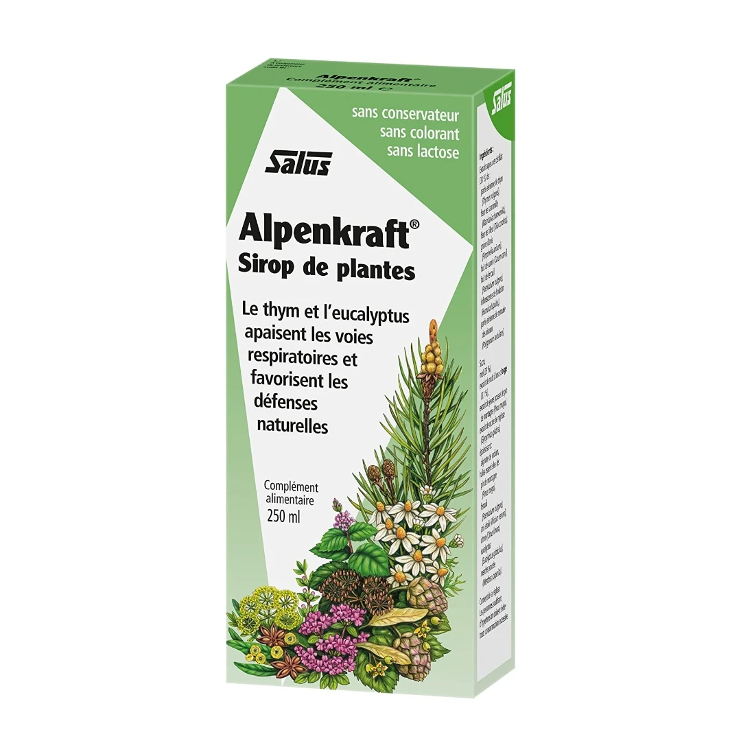 Alpenkraft® Biljni Sirup za Disajne Puteve 250 mL