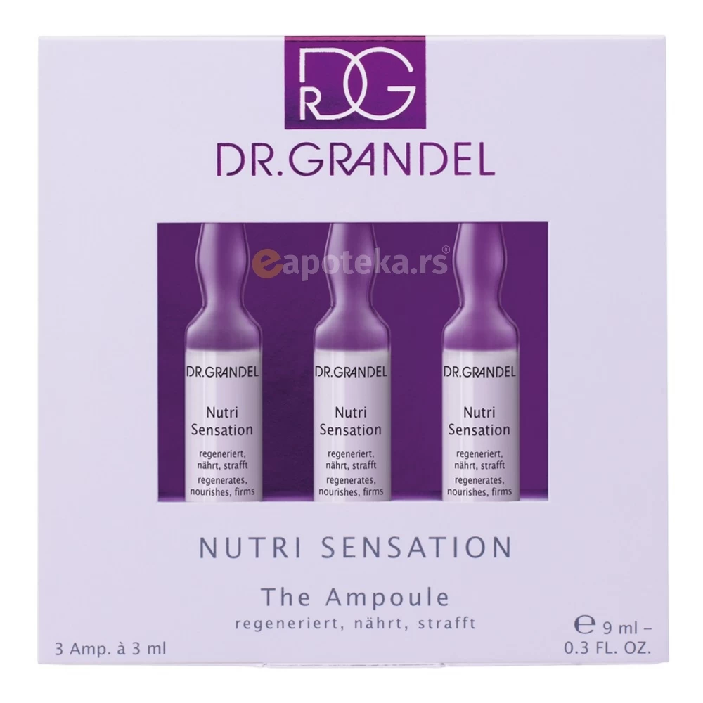 Dr. Grandel Ampule za Mlađi Izgled i Regeneraciju NUTRI SENSATION 3x3mL