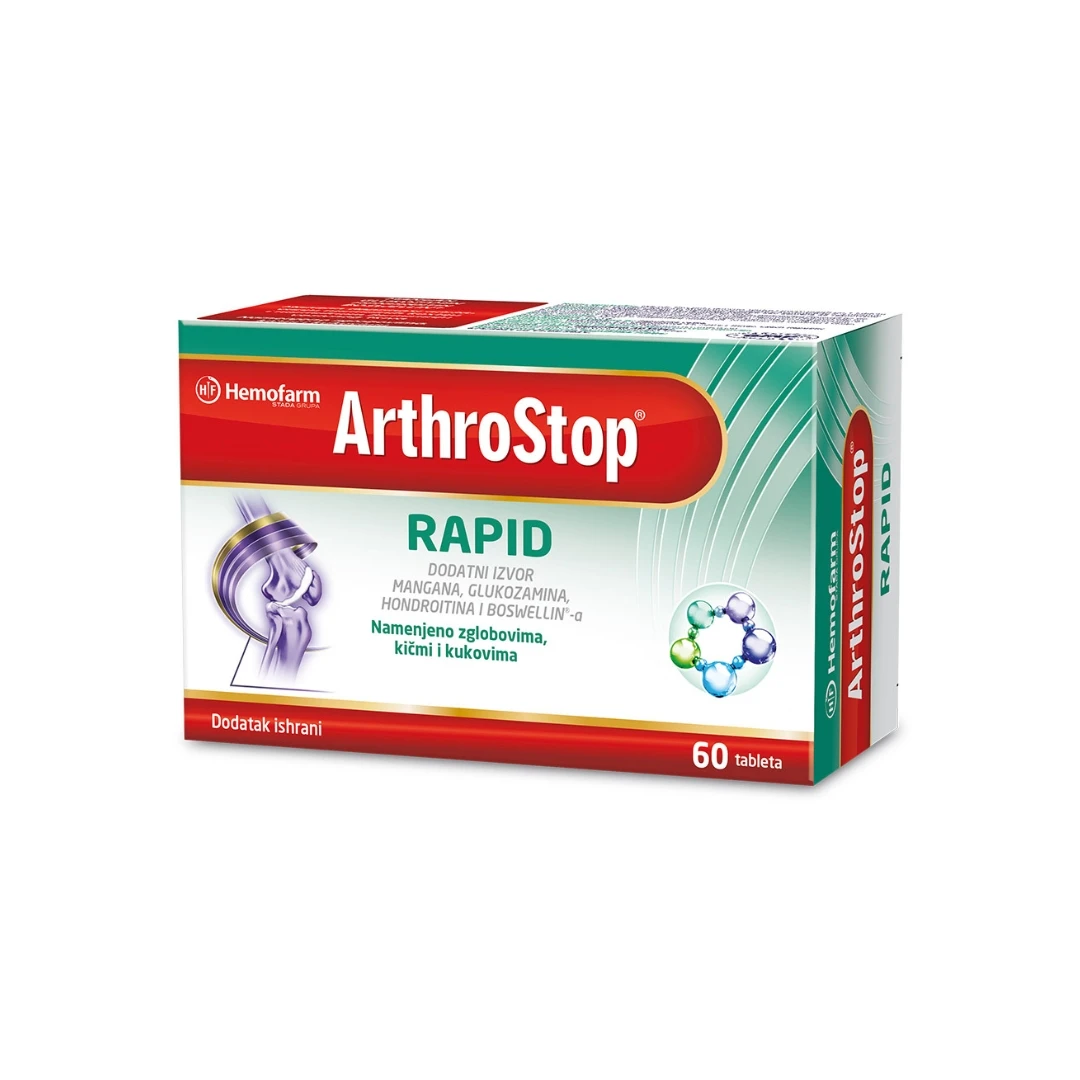 ArthroStop RAPID 60 Tableta za Zglobove; Regeneracija Zglobova; Artroza