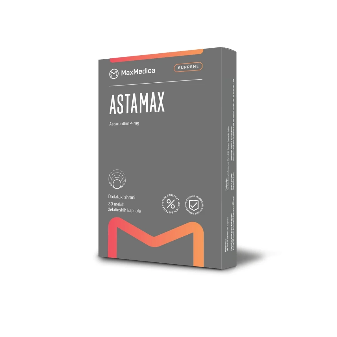 MaxMedica AstaMax 4 mg 30 Kapsula sa Astaksantinom