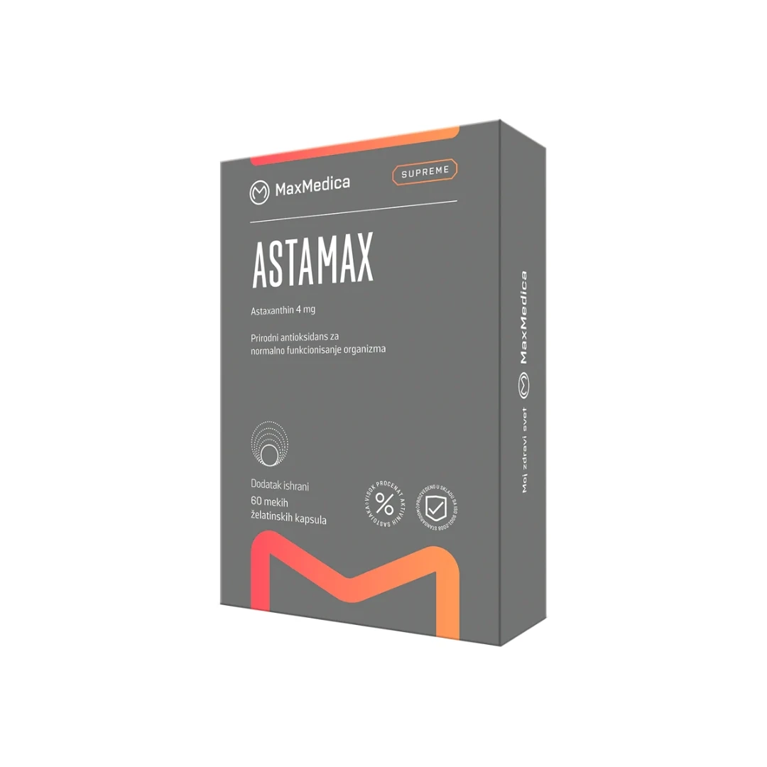MaxMedica AstaMax 4 mg 30 Kapsula sa Astaxantinom