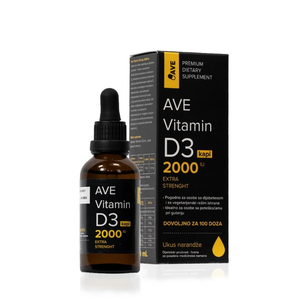 AVE Vitamin D3 2000 IU Kapi 50 mL