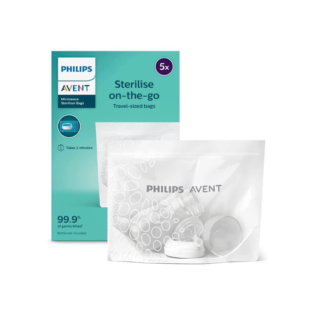 Philips AVENT Kesice za Sterilizaciju u Mikrotalasnoj 5 Posebnih Kesa za Višekratnu Upotrebu