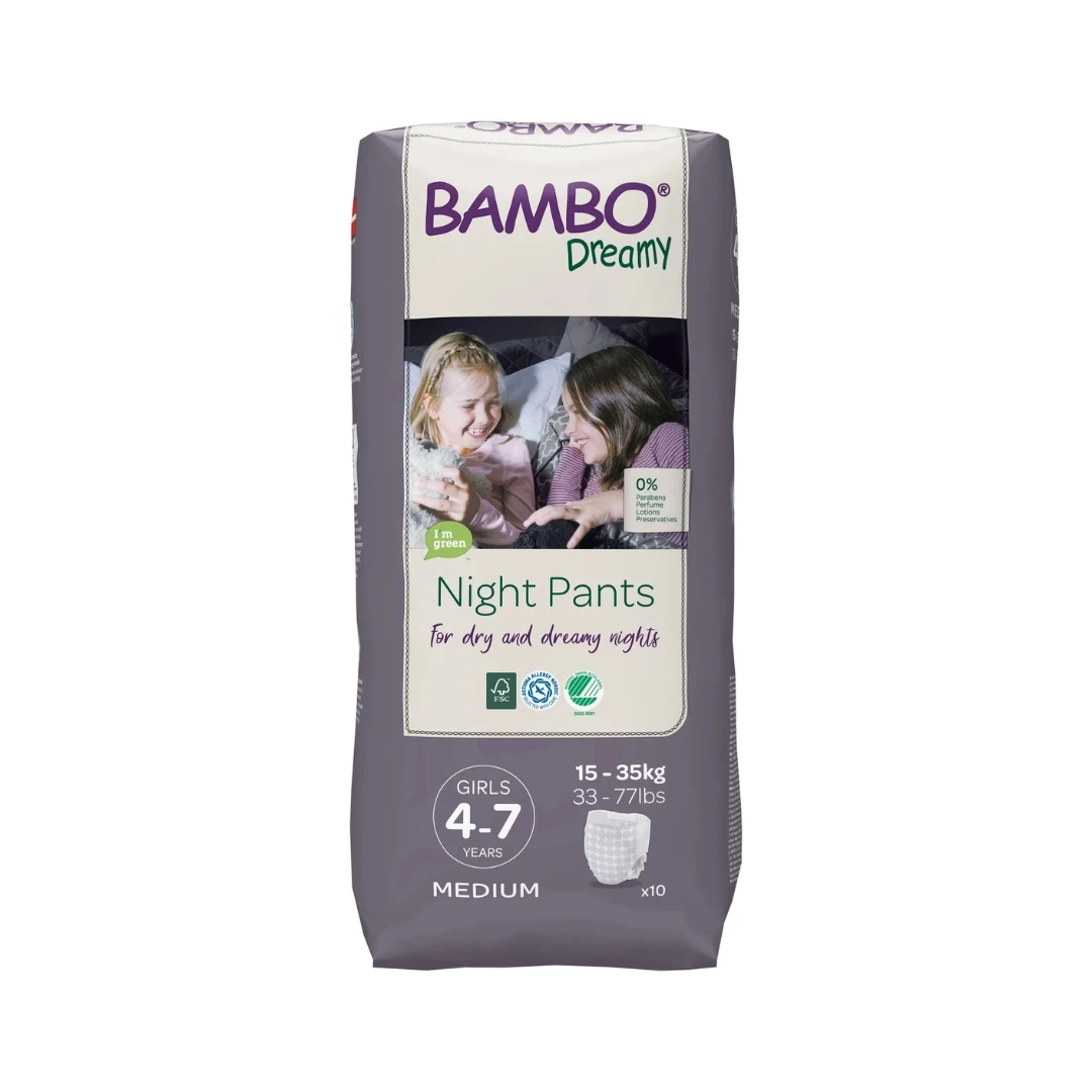 BAMBO® Dreamy Noćne Gaćice za Inkontinenciju za Devojčice 15-35 Kg 10 Gaćica