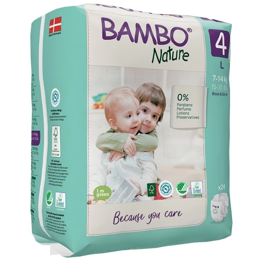 BAMBO® Nature Pelene za Decu Br.4 24 Pelene