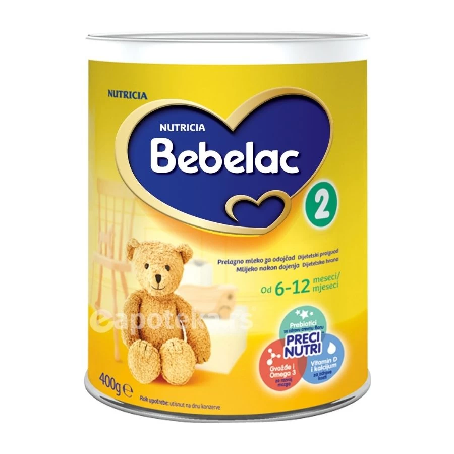 Bebelac® 2 Adaptirano Mleko za Bebe 400 g