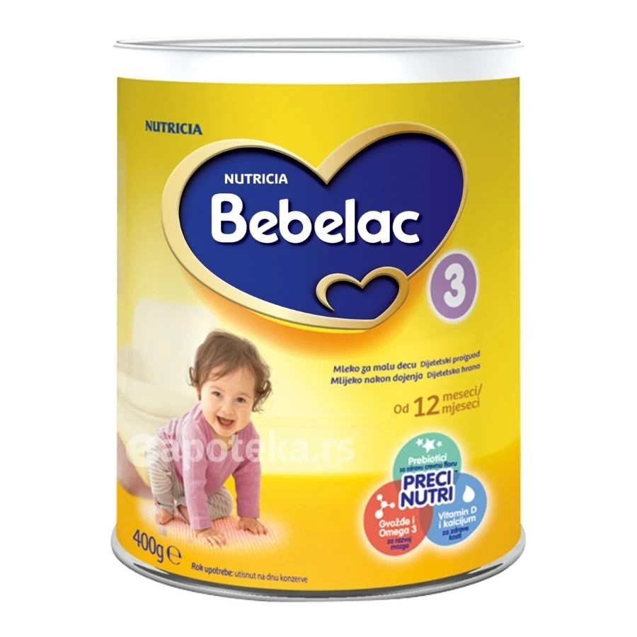 Bebelac® 3 Adaptirano Mleko za Bebe 400 g