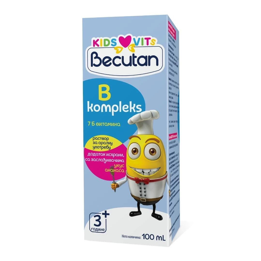 Becutan KIDS VITS Sirup Viamina B Complex za Apetit 100 mL, eApoteka