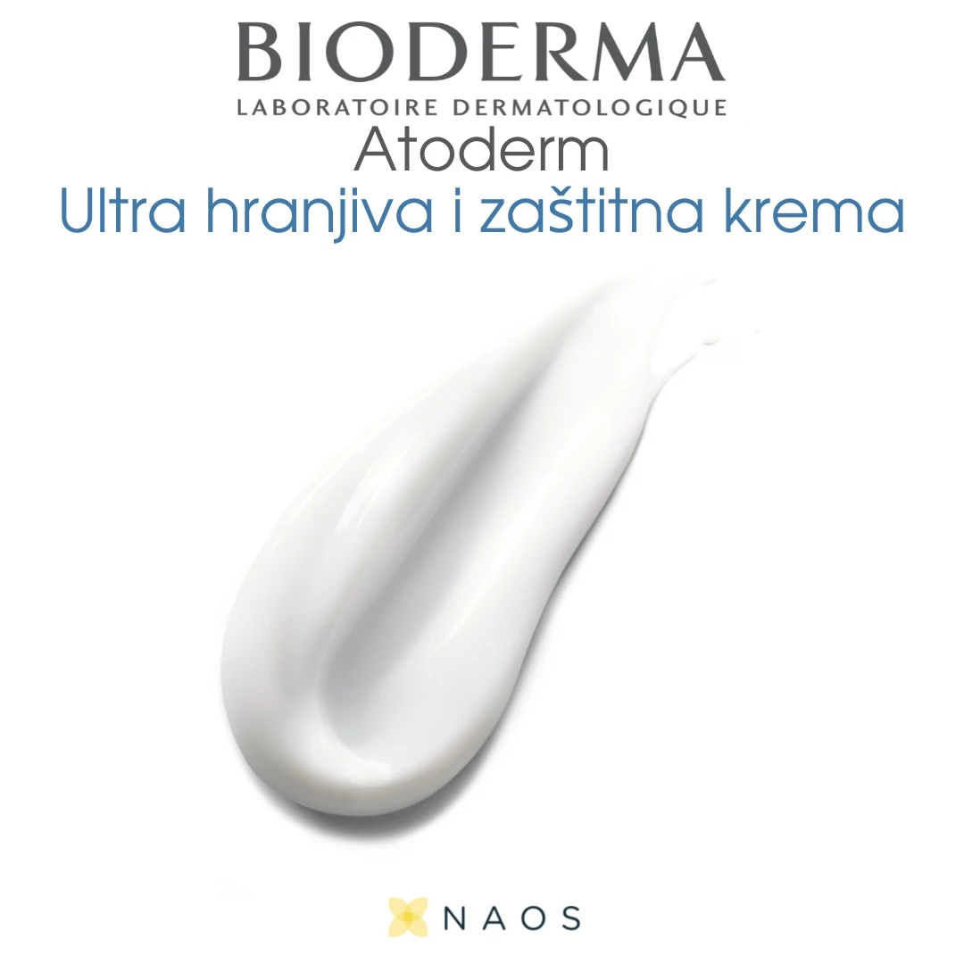 BIODERMA Atoderm Ultra Hranljiva Krema za Veoma Suvu, Osetljivu i Atopičnu Kožu 500 mL