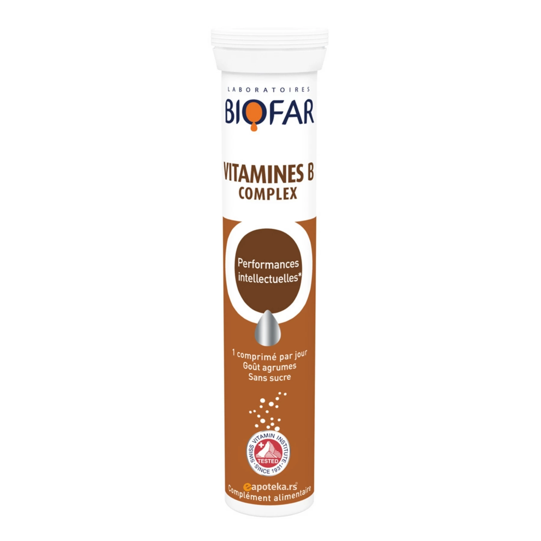 BIOFAR Vitamins B Complex (Kompleks B Vitamina), 20 Šumećih Tableta