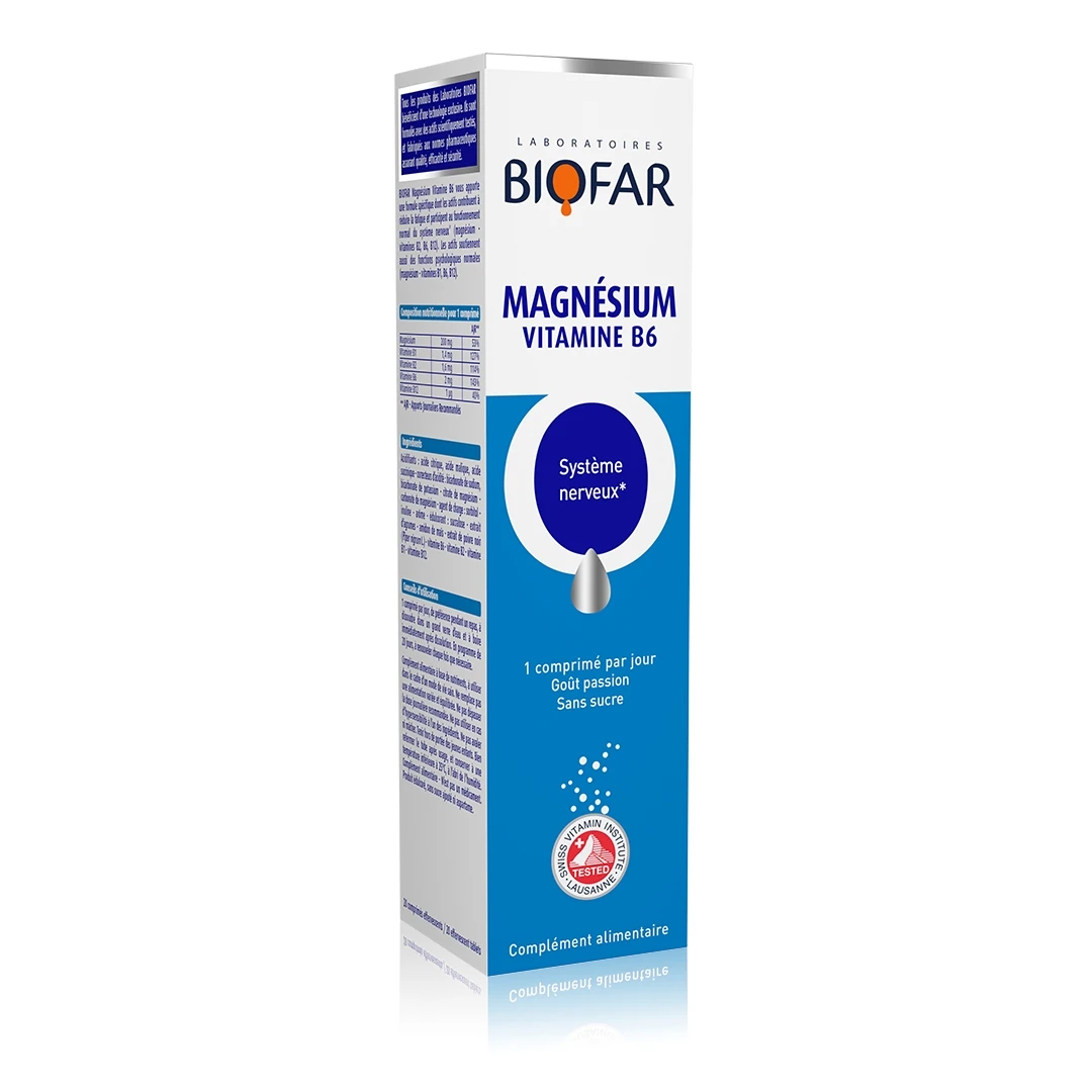 BIOFAR Magnezijum + Vitamin B6, 20 Šumećih Tableta