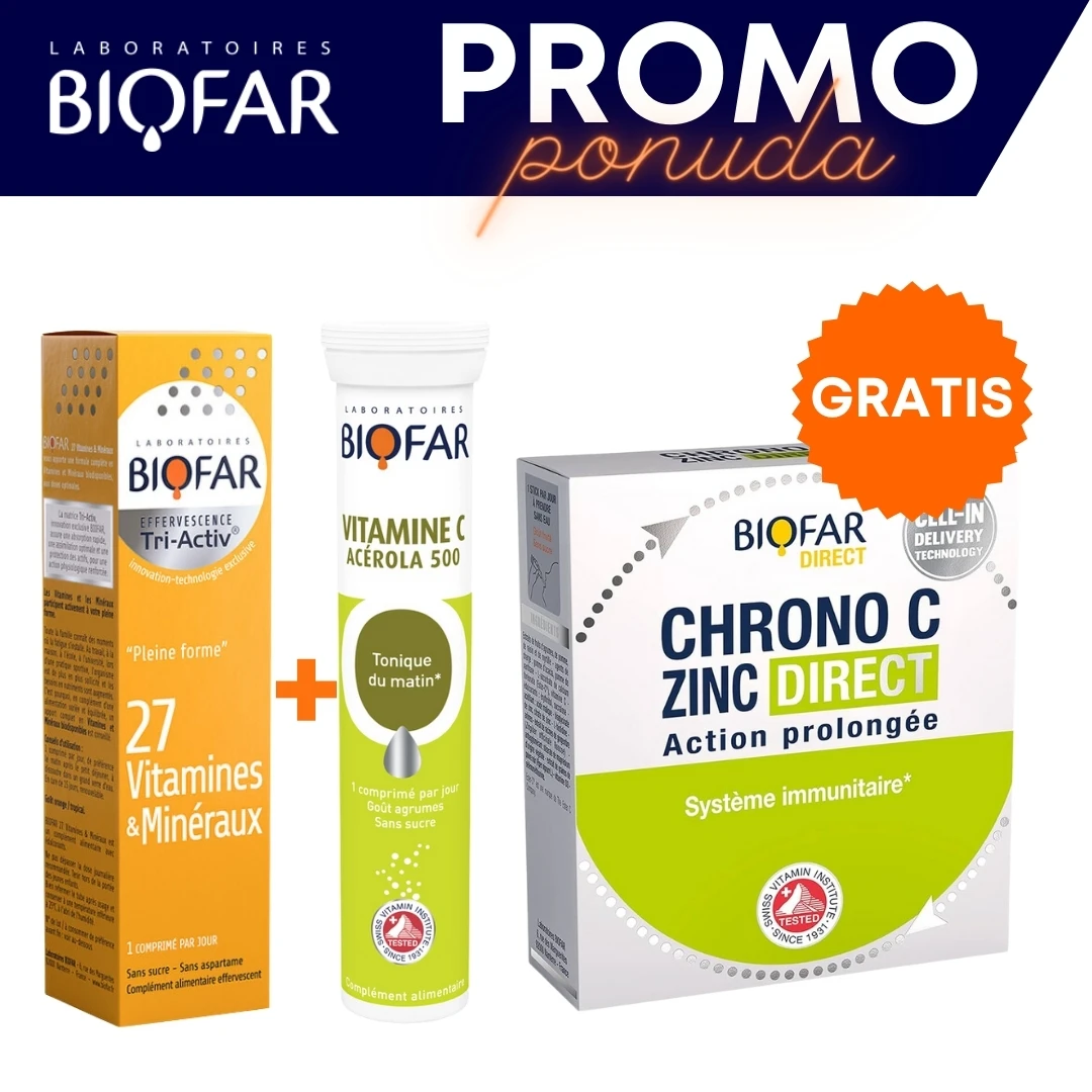 BIOFAR PROMO 27 Vitamina+Acerola GRATIS Direct CHRONO C ZINC