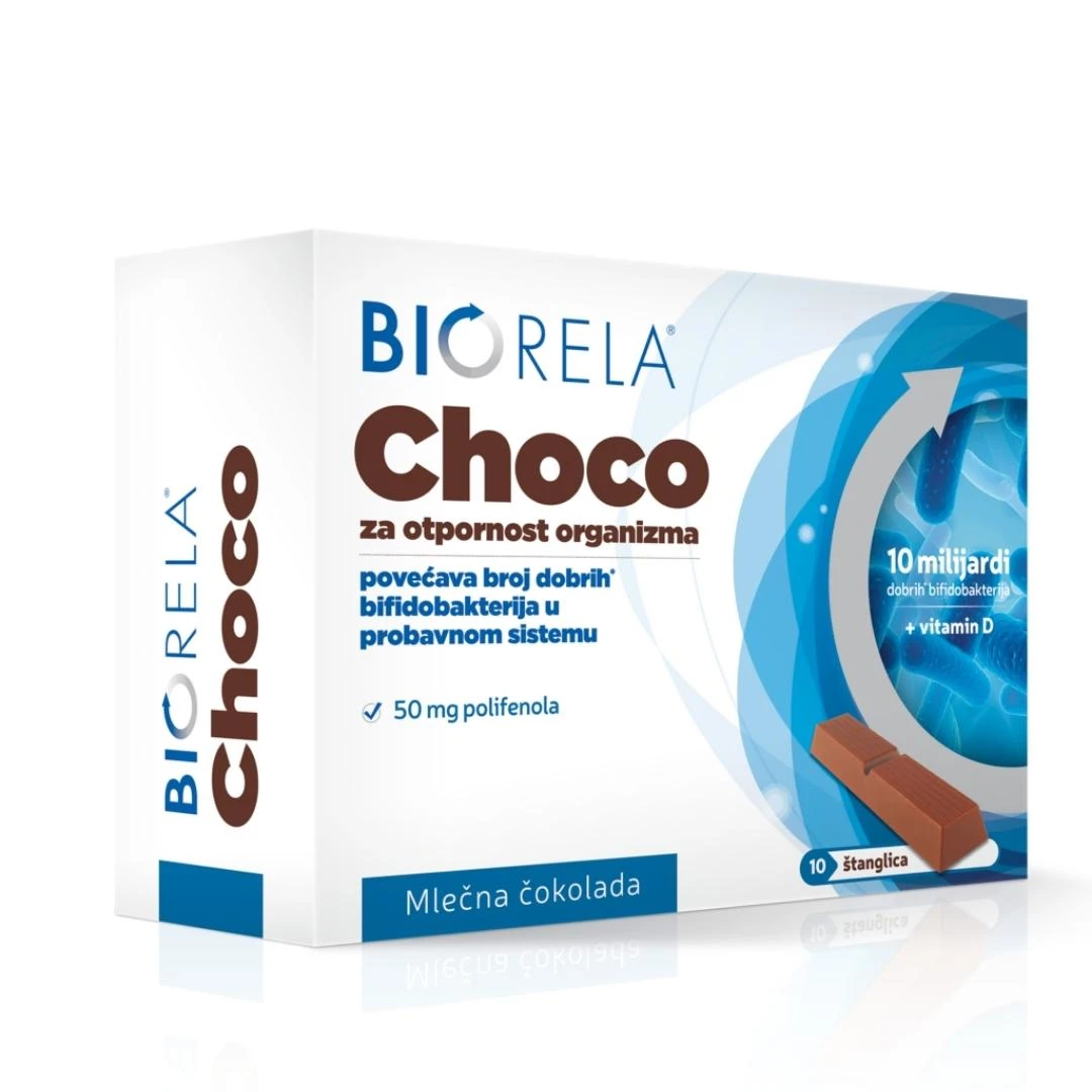 Biorela® Choco 10 Čokoladnih  Štanglica sa Probiotikom