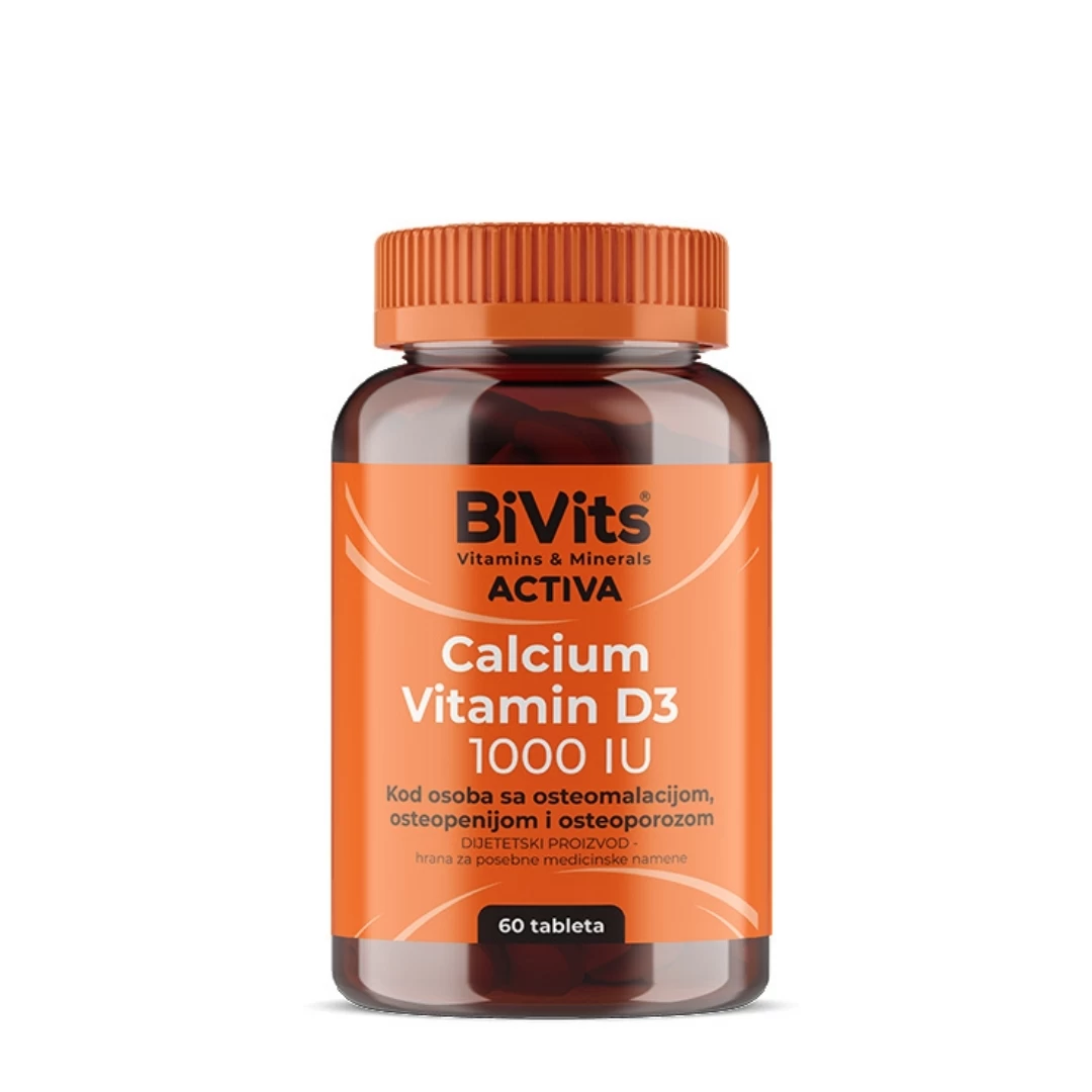BiVits® Kalcijum Vitamin D3 1000 IU 60 Tableta
