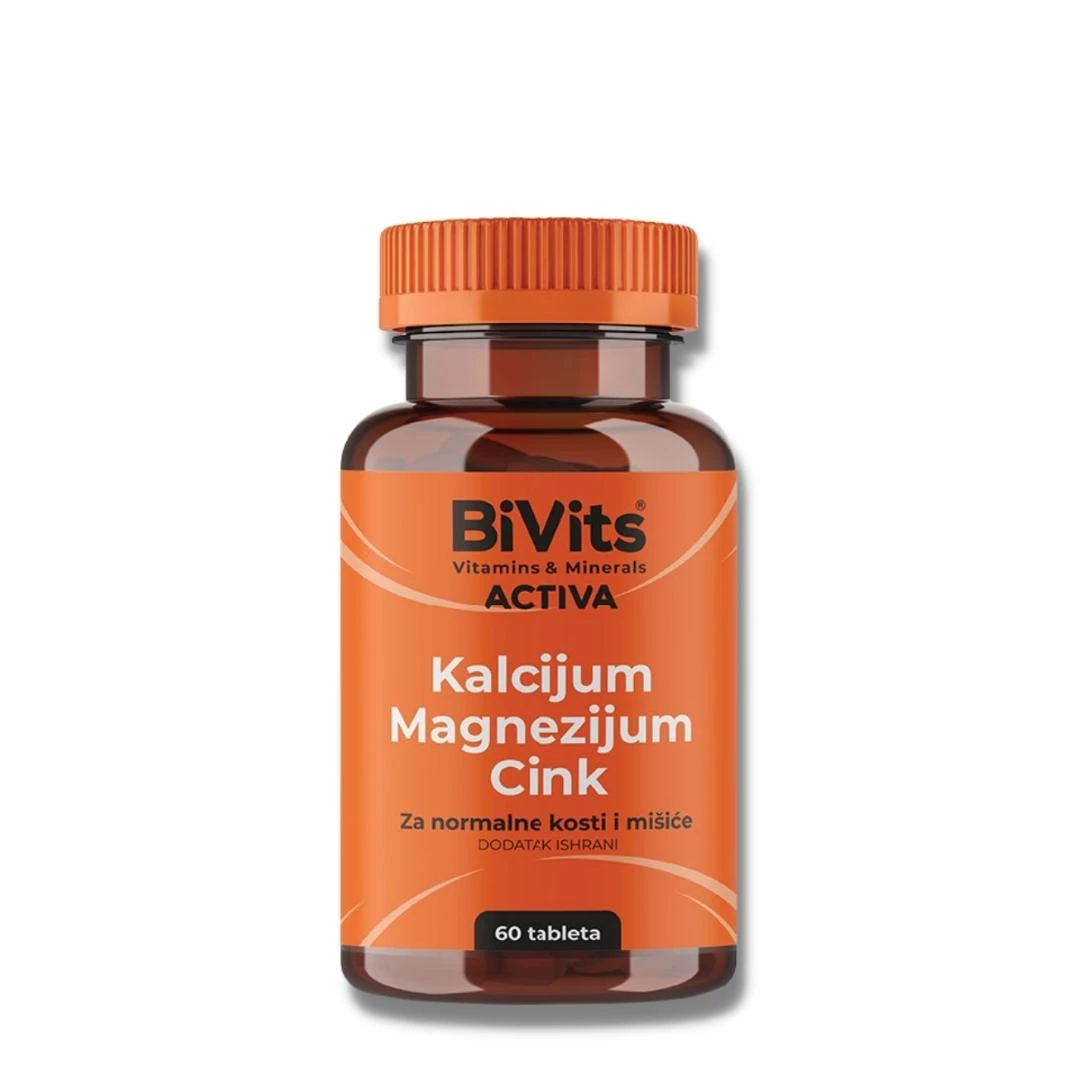 BiVits® Kalcijum Magnezijum Cink 60 Tableta