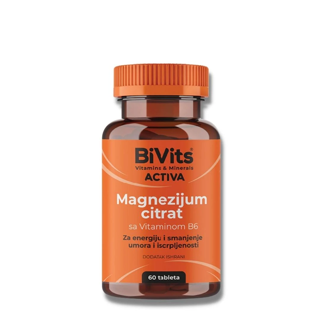 BiVits® Magnezijum Citrat + Vitamin B6 60 Tableta