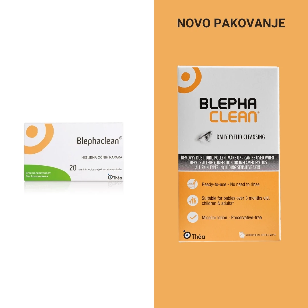 Blephaclean® 20 Sterilnih Krpica za Čiščenje Kapaka