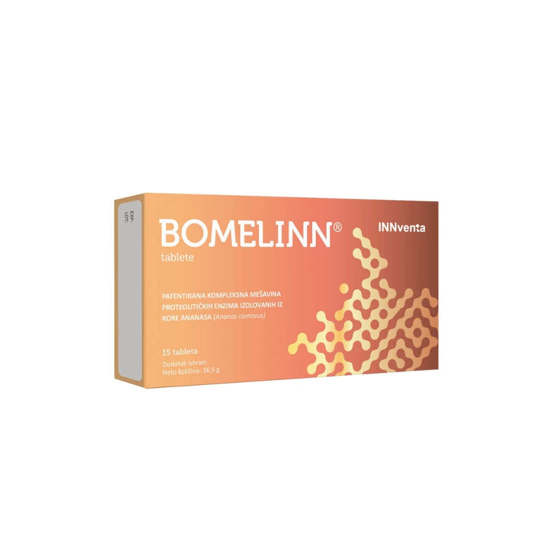 INNventa BOMELINN® 15 Tableta; Enzim Bromelain Protiv Upalnih Procesa