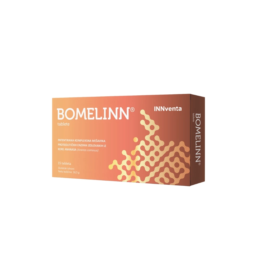 INNventa BOMELINN® 15 Tableta; Enzim Bromelain Protiv Upalnih Procesa