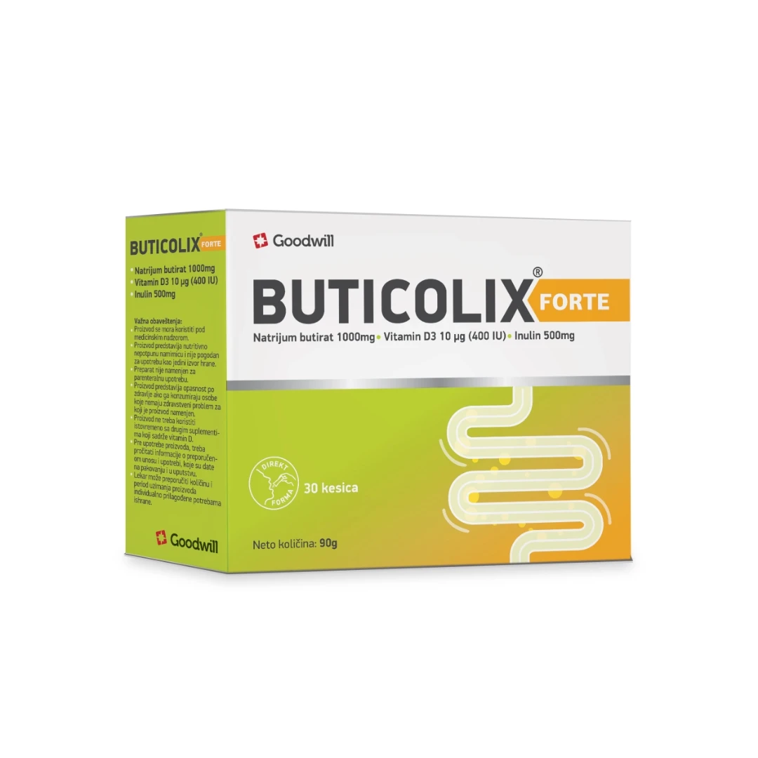BUTICOLIX® FORTE Prašak 30 Kesica za Nervozna Creva i Dijareju