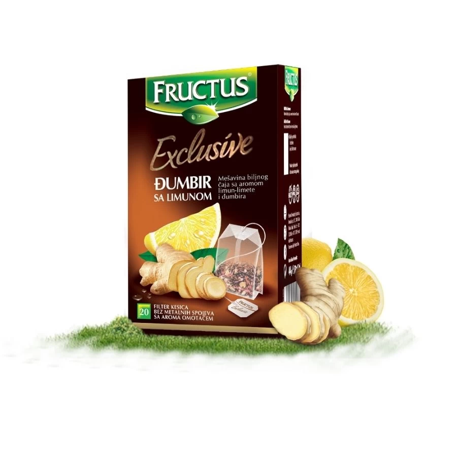 Fructus Čaj Exclusive Đumbir sa Limunom