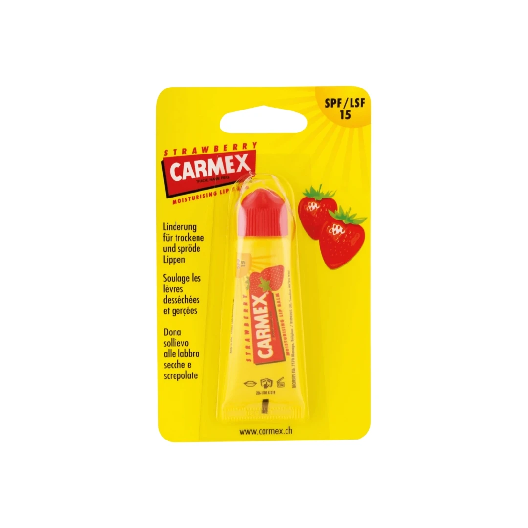 Carmex® Jagoda Balzam za Suve i Ispucale Usne u Tubi 10 g