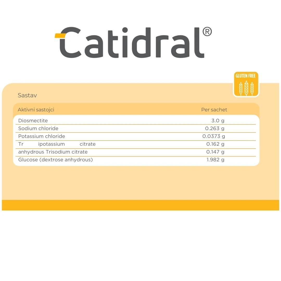 Catridal® 20 Kesica za Oralnu Suspenziju Protiv Dijareje