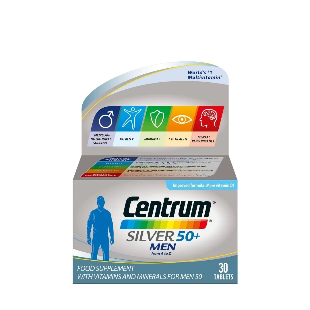Centrum® SILVER MEN 50+ Multivitamini za Muškarce Tablete 30