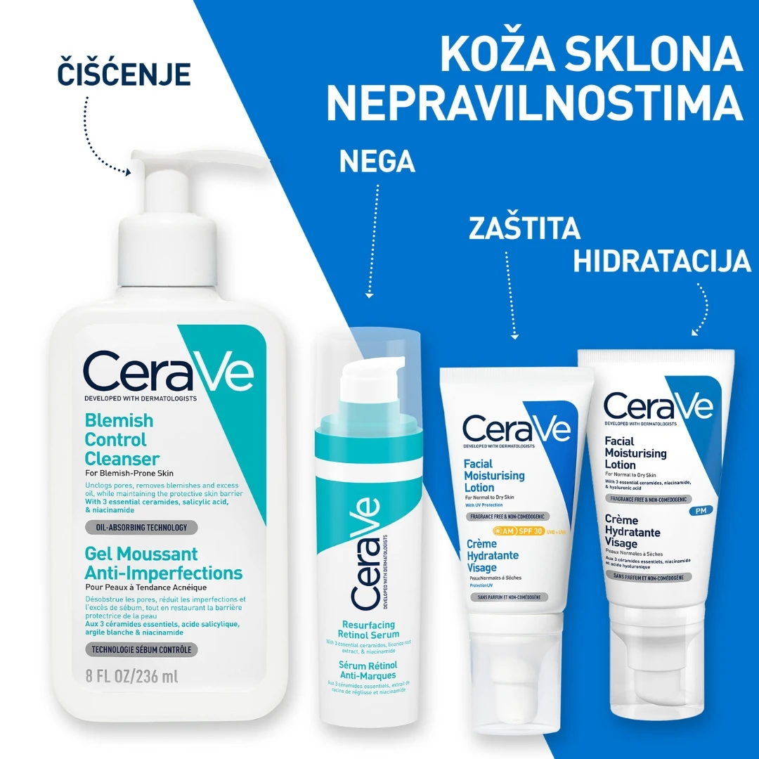 CeraVe® Resurfacing Retinol Serum za Ujednačen Izgled Kože 30 mL