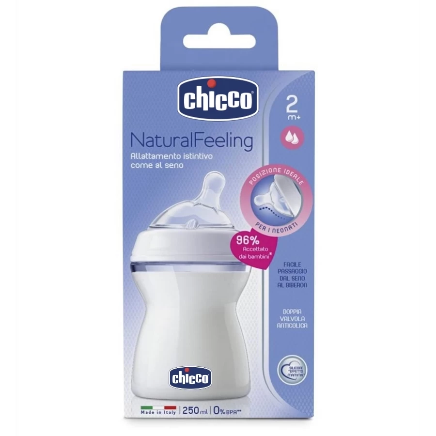 Chicco® Flašica Natural Feeling Plastična 2m+ 250 mL