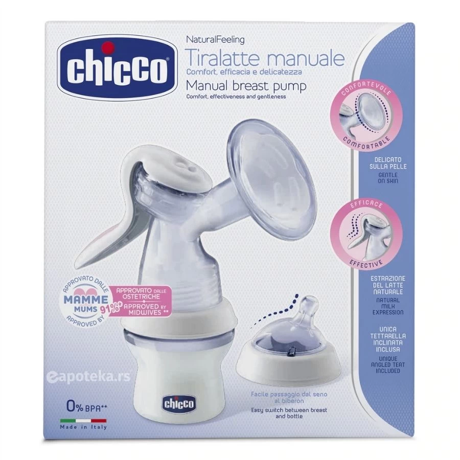 Chicco® Ručna Pumpica za Izmuzavanje Mleka Wellbeing