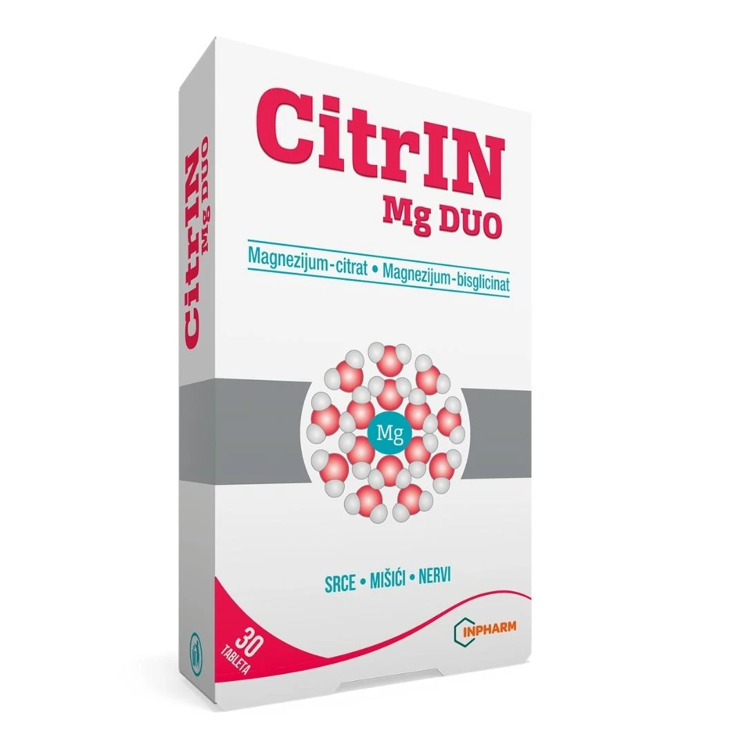 INPHARM CitrIN Mg Duo 30 Tableta Magnezijum Bisglicinat