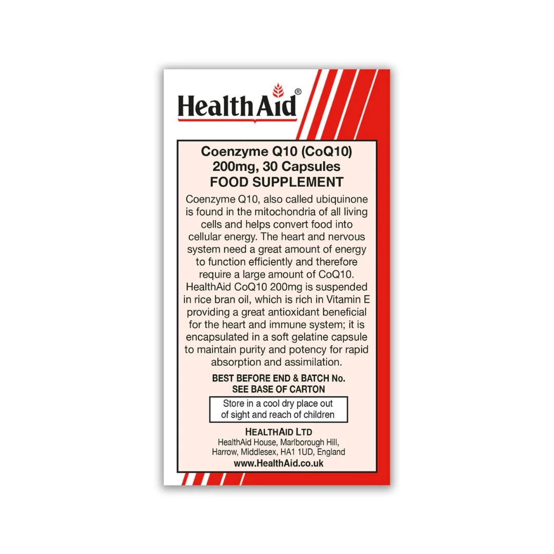HealthAid Coenzyme Q10 200 mg 30 Kapsula