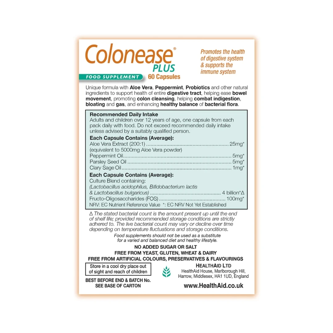 HealthAid Colonease® PLUS 60 Kapsula