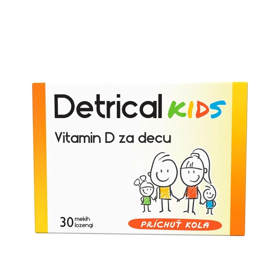 Dr. Theiss Detrical KIDS 30 Mekih Lozengi sa Vitaminom D3 (Holekalciferol) za Decu