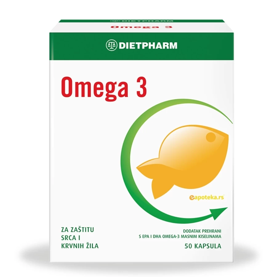 DIETPHARM Omega 3 50 Kapsula, eApoteka