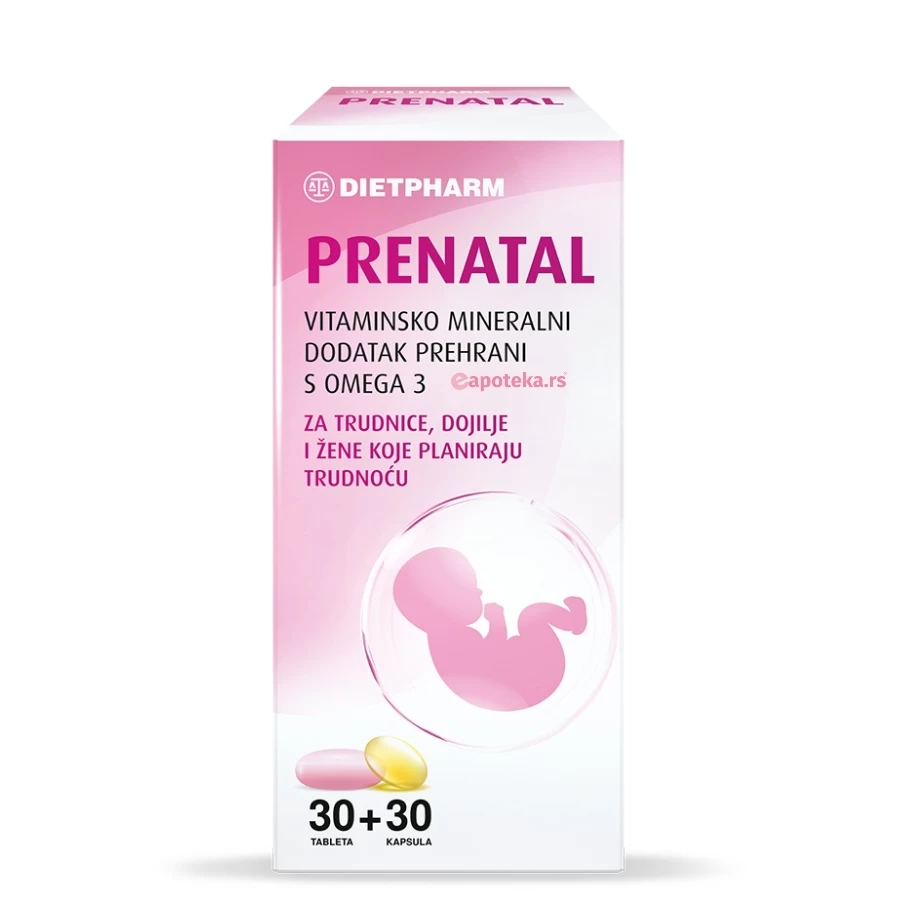 DIETPHARM Prenatal  30 Tableta + 30 Kapsula