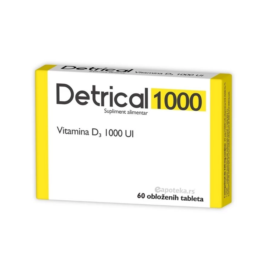 Dr. Theiss Detrical 1000 60 Tableta Vitamin D (Holekalciferol)