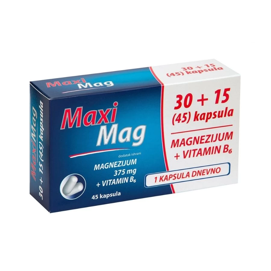 Dr. Theiss Maxi Mag 375 mg 45 Kapsula (15 GRATIS)