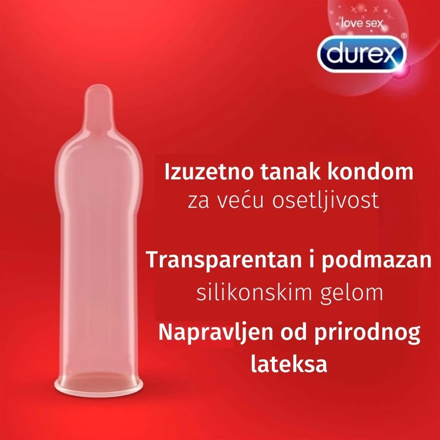 Durex® Kondomi Feel Thin 3 Kondoma