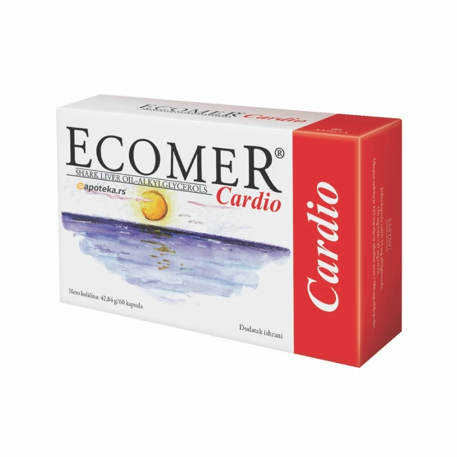 ECOMER® Cardio 60 Kapsula AKG, EPA, DEHA i Alkilglicerolima